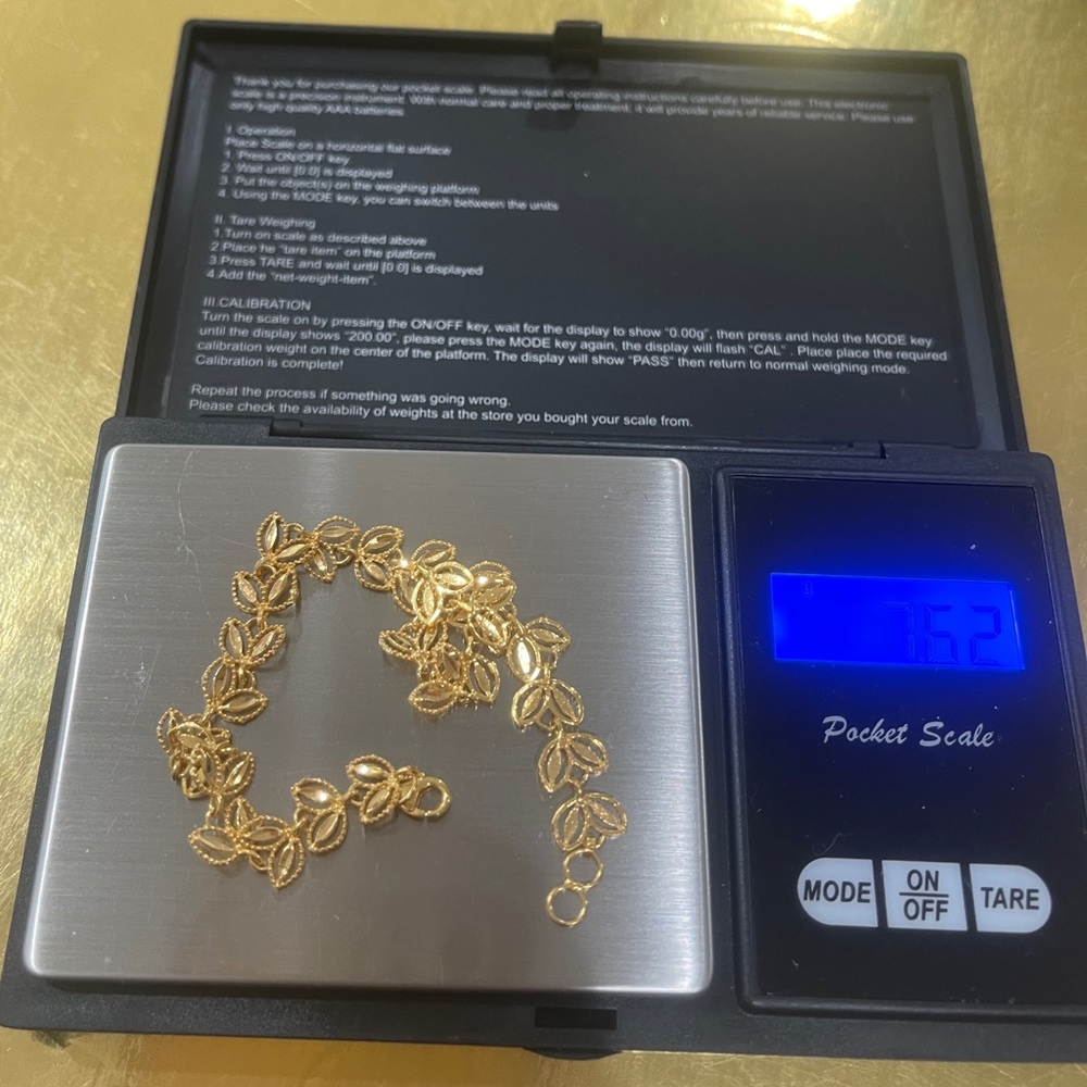 Gold Leaf Bracelet